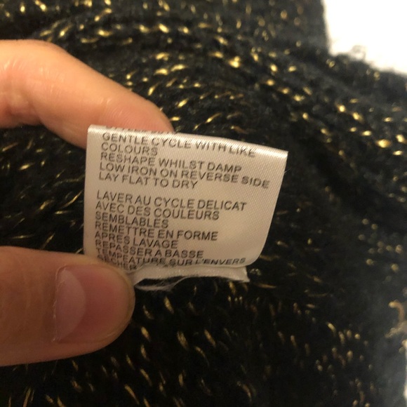 GED Longdon Knit Cardigan V-neck Long Sleeve Ribbed Vegan Fibres Medium C - Picture 6 of 8